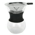 thumbnail image 1 of Glass Pour Over Coffee Maker Set with Reusable Stainless Steel Drip Filter Elegant Coffee Dripper Pot Glass Carafe and Permanent Stainless Steel Filter[200ml], 1 of 5