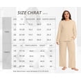 thumbnail image 6 of Cueply Women's Plus Size Pajama Sets Long Sleeve Tops and Pants Soft Lounge Sleepwear Set Casual Pjs with Pockets, 6 of 9