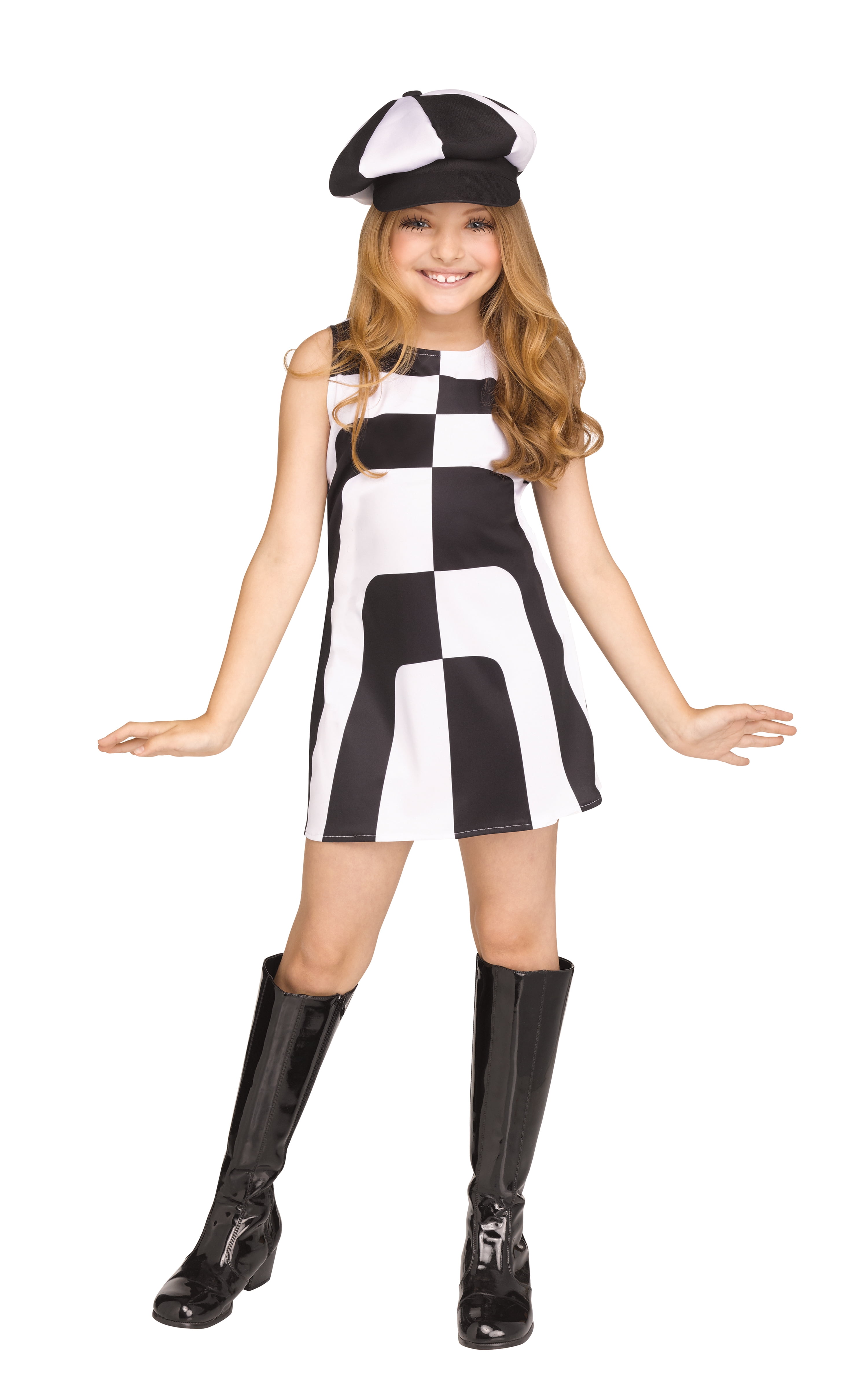 Halloween Mod Girl costume Size XL by Fun World