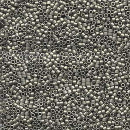 Matte Metallic Silver Miyuki Delica Beads 10/0 DBM0321-TB