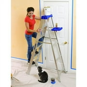 Louisville Ladder 6-Foot Aluminum Step Ladder with molded pail, 250-Pound Load Capacity, Type I, AS2106