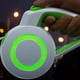 thumbnail image 5 of Correa retráctil para perro, correa reflectante para caminar para perros, resistente, sin enredos, de 360 grados, con agarre antideslizante, freno de una sola mano, suspensión y bloqueo (1, 5 of 5