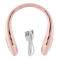 thumbnail image 1 of Ventilador de cuello Ventilador colgante recargable sin alas Enfriador de aire portátil ajustable para deportes, rosa tholdsy HA004926-02B, 1 of 6