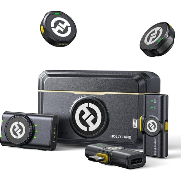 Hollyland Lark M2 Wireless Lavalier Microphone for iPhone/Android/Camera/PC/Laptop (Combo version ) - Open Box