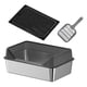 thumbnail image 1 of Caja de arena para gatos Salvador acero inoxidable inodoro para gatos interior negro alto, 1 of 10