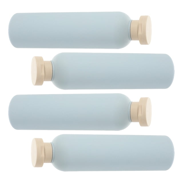 OULII 4Ud Contenedores Recargables Para Shampoo Y Acondicionador En Color Para Viaje