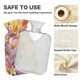 thumbnail image 4 of 2L Hot Water Bottle with Soft Velvet Cover PVC Hot Water Bag for Pain Relief Long-Lasting Warmth Summer Blossoms, 4 of 8