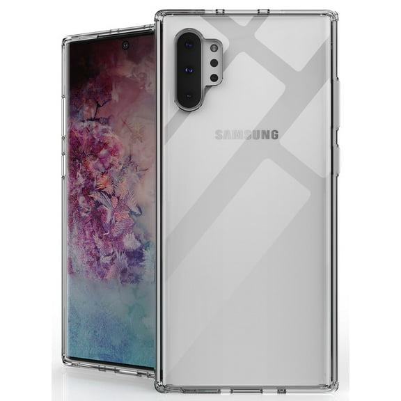 Case for Galaxy Note 10 Plus, Clear [Aquaflex] Transparent Flexible TPU [Shock Absorbing] Cover for Samsung Galaxy Note 10  Phone (SM-N975, SM-N976)