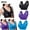 Black, variant on WREESH 3 Pack Support Bra Adaptive Bra Women Lace Splicing Glossy Comfortable Breathable Bra Underwear No Underwire Bras Underwear Black