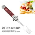 thumbnail image 4 of Fourche de Camping Pliante Portable Outil Multifonctionnel pour Randonnée Camping Design Ergonomique avec Poignée à un Bouton, 4 of 8
