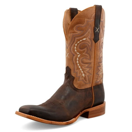 

TWISTED X Adult Male 12 Rancher Boots Color: Chocolate & Light Tan Size: 11 Width: EE