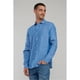 thumbnail image 1 of Nautica Mens Woven Linen Button Up Shirt, brightblue, L Neck, 1 of 1