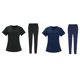 thumbnail image 1 of Enfermería Scrub Set Top Pantalones Transpirable Trabajo Uniforme para Enfermera Yoga Jogger, 1 of 5