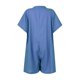 thumbnail image 3 of Gibobby pantalones holgados de oficina Nuevo mono de pierna ancha informal suelto de algodón y lino para mujer de la estación independiente europea y americana(Azul， XXL), 3 of 5