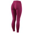 thumbnail image 6 of AWZXDE Honeycomb Texture Yoga Pants with Pockets High Waist Compression Workout Leggings for Women Sweat-Wicking Hot Pink,S, 6 of 7