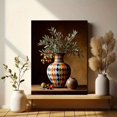 thumbnail image 6 of UXIEQU Still Life Vase Olives Fruits Canvas Wall Art Print 15.75x11.81 Inches, 6 of 8