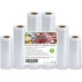 thumbnail image 1 of Food Vacuum Sealer Bag Rolls: KitchenBoss 6 Rolls Food Saver Bags,6 8 11 inch Sous Vide Bags Rolls with BPA Free, Commercial Grade Vac seal Bags for All Vacuum Sealer, 1 of 7
