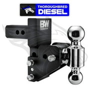 B&W Multipro Tailgate Tow & Stow Hitch For  2" Receiver Dual Ball 2" X 2-5/16"