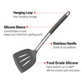 thumbnail image 3 of Juego de utensilios de cocina LIANYU de 15 piezas con soporte de silicona gris, 3 of 7