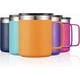 thumbnail image 2 of 12oz Stainless Steel Insulated Coffee Mug with Handle, Double Wall Vacuum Travel Mug, Tumbler Cup with Sliding Lid, Orange, 2 of 4