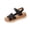 Blue, variant on Yyuenw Women’s Open Toe Multi Band Wedge Sandals Lightweight PU Casual Outdoor Holiday Shoes