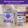 thumbnail image 4 of Kekoy Toilet Seat Riser for Seniors, Raised Toilet Seat with Handles, Fsa Hsa Eligible 400lb Elevated Toilet Risers, Tool-Free Assembly with Adjustable Height & Width, 4 of 9
