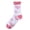 A-Light Pink165, variant on WMNTST Womens Crew Socks Print Winter Thermal Warm Sleeping Socks Holiday Comfort Coral Fuzzy Hosiery