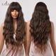 thumbnail image 1 of EASIHAIR Ombre marrón claro rubio platino largo ondulado parte media peluca de pelo Cosplay Natural resistente al calor peluca sintética para mujeres Tan Jianjun  unisex, 1 of 2