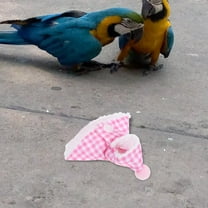 KONTONTY Plush Parakeet Bird Cape for Winter Outdoor Adventures - 1 Piece Cozy Costume