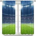 thumbnail image 2 of Soccer Goal Post Curtains for Boy Home Decor, Football Sports Stadium Blackout Rod Pocket Thermal Insulated Drapes Darkening Window Curtain for Bedroom Living Room 42x63 Inch, 2 of 4