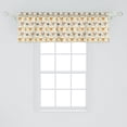 thumbnail image 2 of Ambesonne Woodland Creatures Window Valance, Floral Animals, 54" X 18", Multicolor, 2 of 3