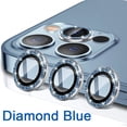 thumbnail image 1 of Anillo de Metal para lente, Protector de cristal para iPhone 11 12 13 Pro Max, protección de lente de cámara para iPhone 12Pro 13Pro 14 Pro Max, película para cámara Dengxun unisex, 1 of 2