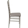 thumbnail image 5 of Wubio Pewter Resin Stacking Chiavari Chair 18.5"D x 15.75"W x 36.5"H-Pewter, 5 of 6