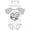 White & Heather w/ Ears, variant on Inktastic I Love My Oma and Opa in Black Chalk Heart Boys or Girls Baby Bodysuit