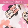 thumbnail image 5 of Disney Minnie Mouse Little Girls' Hooded Rainwear Jacket with Water-Resistant Shell Off-White and Pink Minnie Mouse, 5 of 11