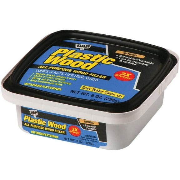 Dap 08135 8 Oz Natural Plastic Wood Carpenter's Latex Wood Filler