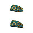 thumbnail image 3 of Sonducket Diadema deportiva con flores geométricas, banda para el sudor, diadema para el cabello, envoltura de estilo, Yoga, gimnasio, accesorios Type2 NO2 Sonducket CBP258364, 3 of 6