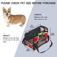 thumbnail image 3 of Watermelon Sherpa Pet Carrier Bag Nylon Webbing Portable Fabric 900D Oxford Cloth Travel Tote 17x10x11.8 in 43x26x30 cm, 3 of 7