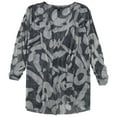 thumbnail image 2 of Alfani Womens Draped Pullover Blouse, Blue, X-Large, 2 of 2