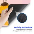 thumbnail image 5 of Heduofu  Small Mouse Pad, Pink Bee Mini Mouse Pads for Laptop, Portable Daisy Flower Square Mousepad for Travel, Non-Slip Rubber Computer Mousepads for Wireless Mouse 31.5x11.8 in, 5 of 6