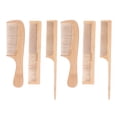 thumbnail image 2 of Barber Hair Comb Set, Hair Comb Set Heat Resistant Anti Static Portable 6pcs with Handle Comb for Salon, 2 of 7