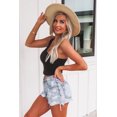thumbnail image 4 of Women's Black One Shoulder Sleeveless Crop Top, 4 of 14