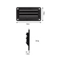 thumbnail image 4 of Lefu 2pcs RV Air Vent Louver,KIMISS Air Louver Ceiling Vent Bathroom Office, 4 of 8