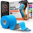 thumbnail image 1 of shiyou-Kinesiology Tape-Incredible Support for Athletic Sports and Recovery+Free Taping Guide-Uncut 2 inch 16.4 feet Roll (Electric Blue + Free Taping Guide, Pack of 1), 1 of 4