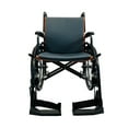 thumbnail image 2 of Feather Chair Featherweight Ultra Light 13.5 Lb Foldable Wheelchair, Black, 2 of 7