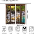 thumbnail image 2 of Forest Curtains,Nature Forest Waterfalls Landscape Rustic Country Farmhouse Style Rod Pocket Soundproof Window Curtains for Bedroom Living Room 2 Panel 84x84in, 2 of 6