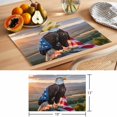 thumbnail image 6 of Independence Day Placemats Set of 2, U.S. Flag Themed Natural Field Cool Eagle Non-Slip Place Mats Washable Table Mats for Kitchen Dining Table Decorations Indoor/Outdoor, 6 of 9