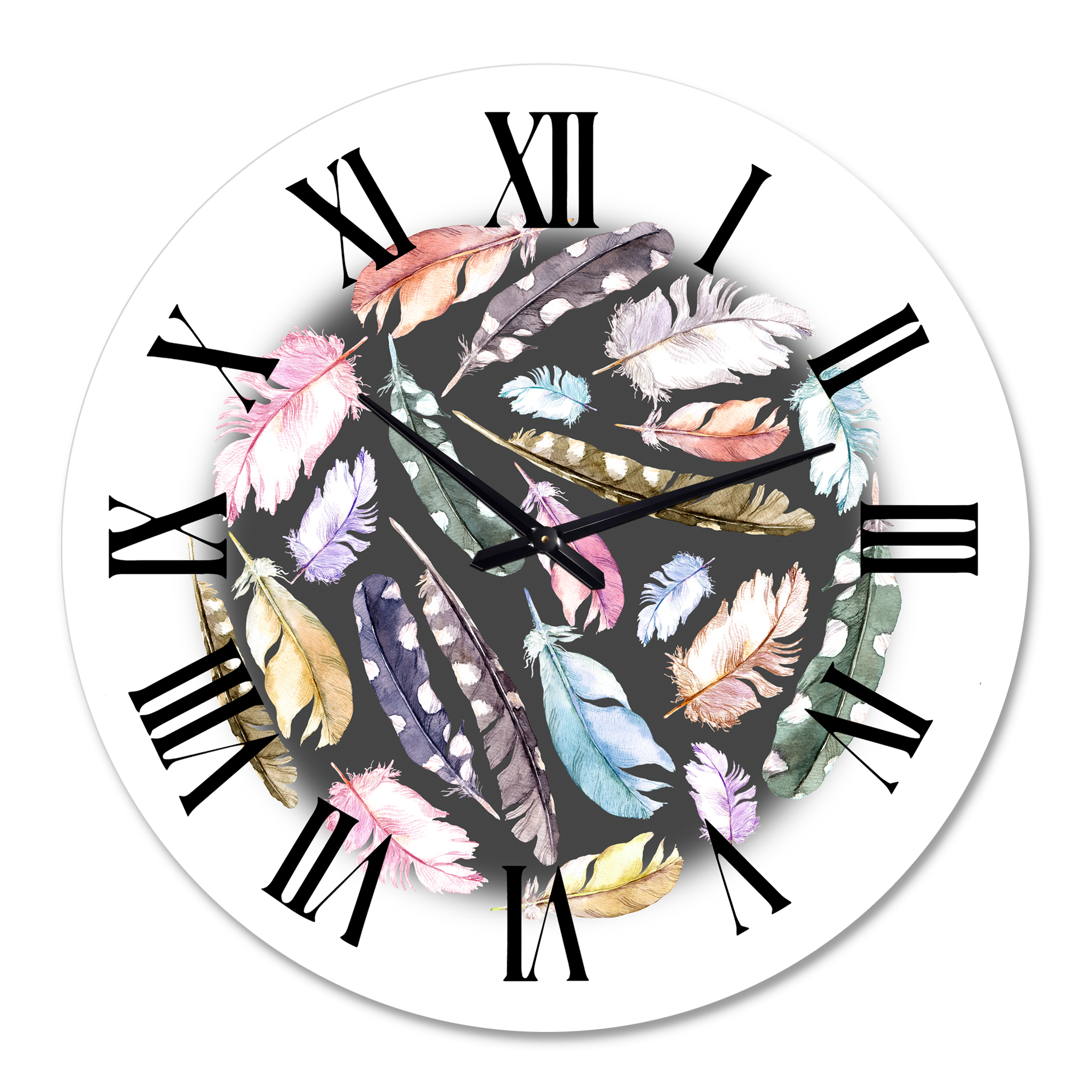 Designart 1 in Quartz Bohemian Wall Clock