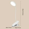 thumbnail image 4 of Clip-on Study Desk Lamp - USB Rechargeable Eye-Care LED Reading Light - Bedside Lamp for Bedroom/Dormitory - Adjustable Brightness for Students, 4 of 6