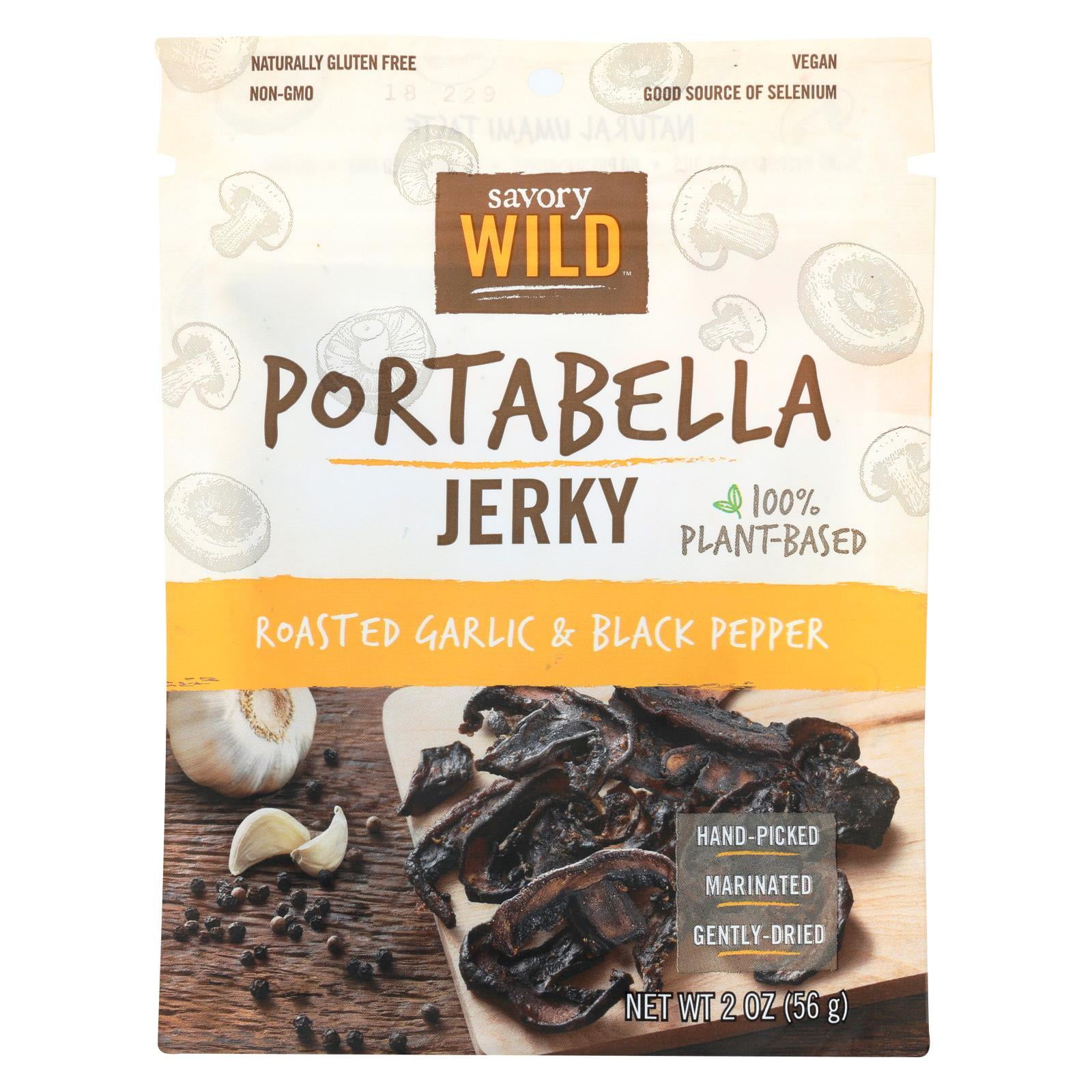 Giorgio Savory Wild Roasted Garlic & Black Pepper Portabella Jerky, 2 oz